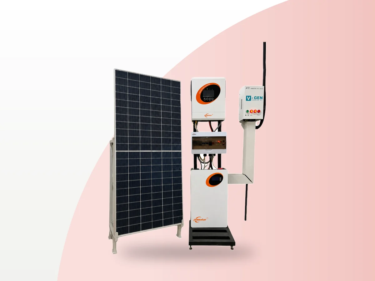 Sistem panel surya komersial
