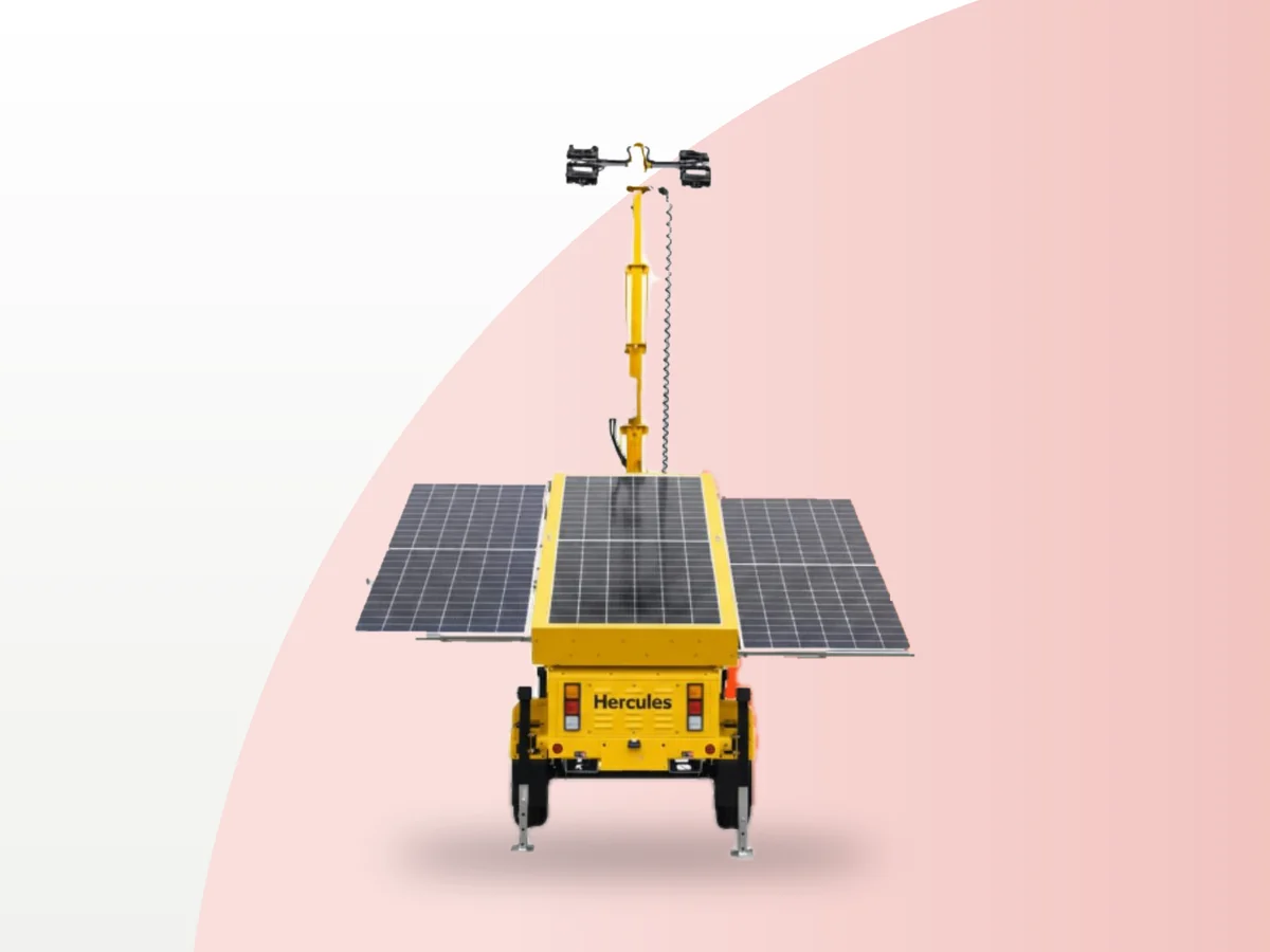 Solar lighting tower tenaga surya